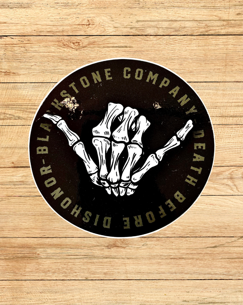 STICKER DEATH BEFFORE DISHONOR
